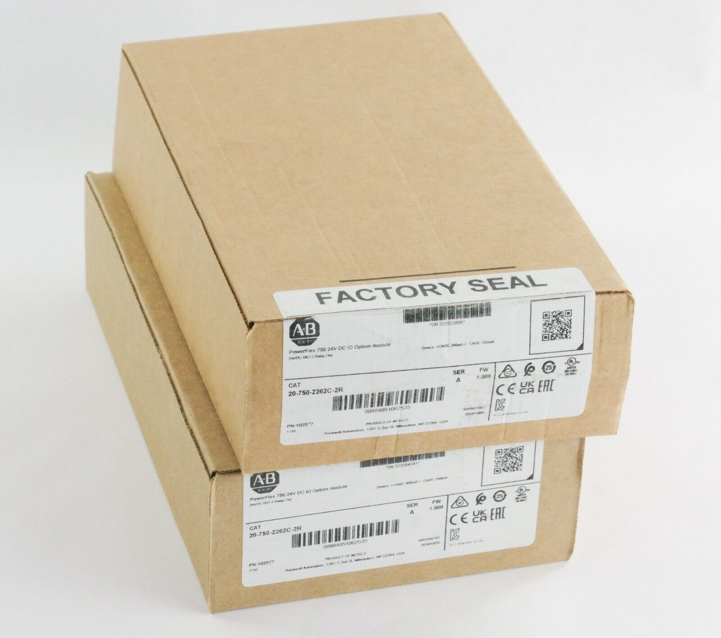 Allen Bradley 20-750-2262C-2R Ser A Powerflex 750 24V DC IO Module - Sealed
