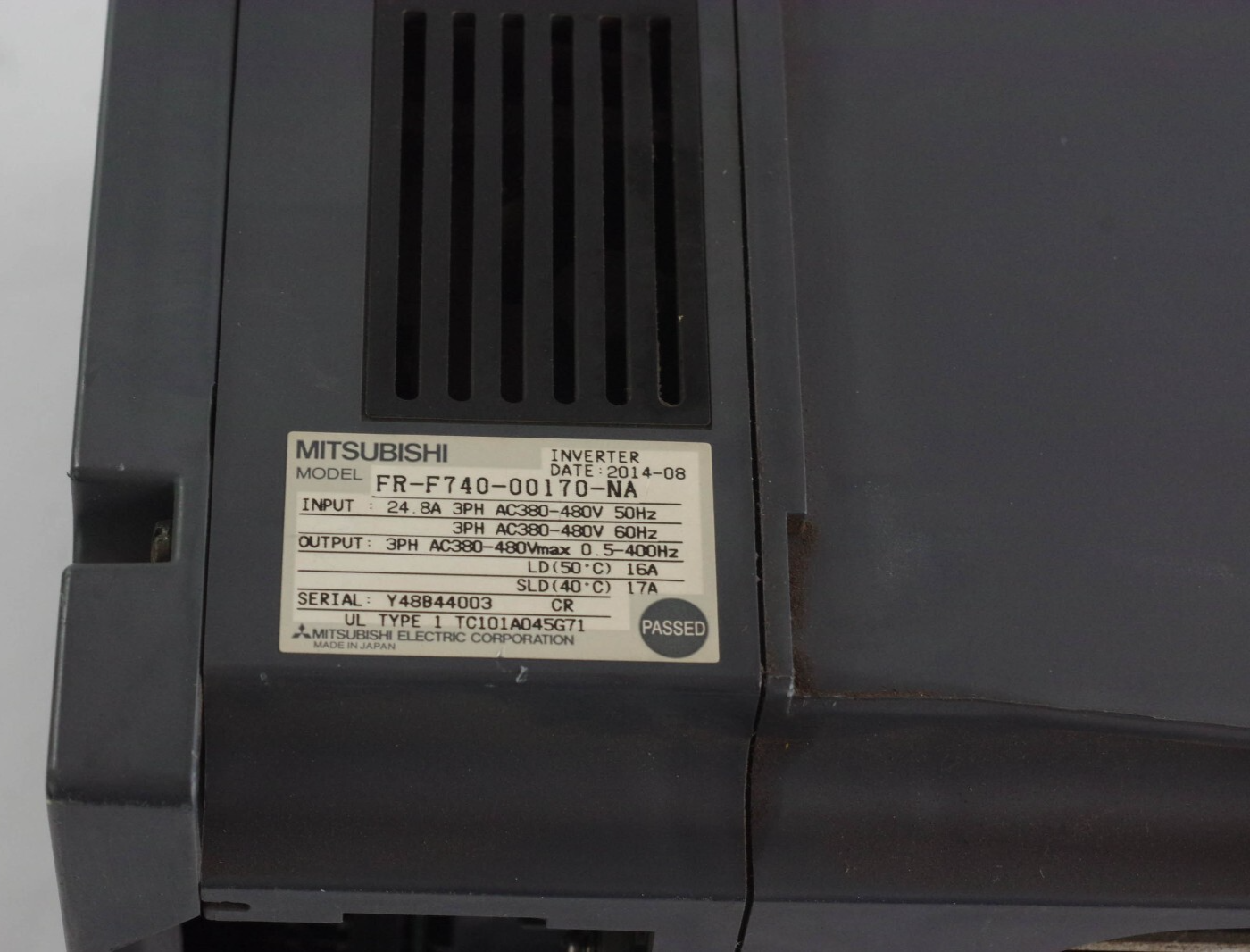 Mitsubishi FR-F740-00170-NA F700 3-Phase Inverter - For Parts