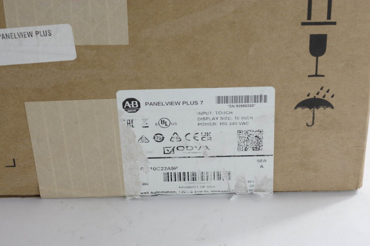 2022 Allen Bradley 2711P-T10C22A9P /B PanelView Plus 7 10" Ser B - OPEN BOX