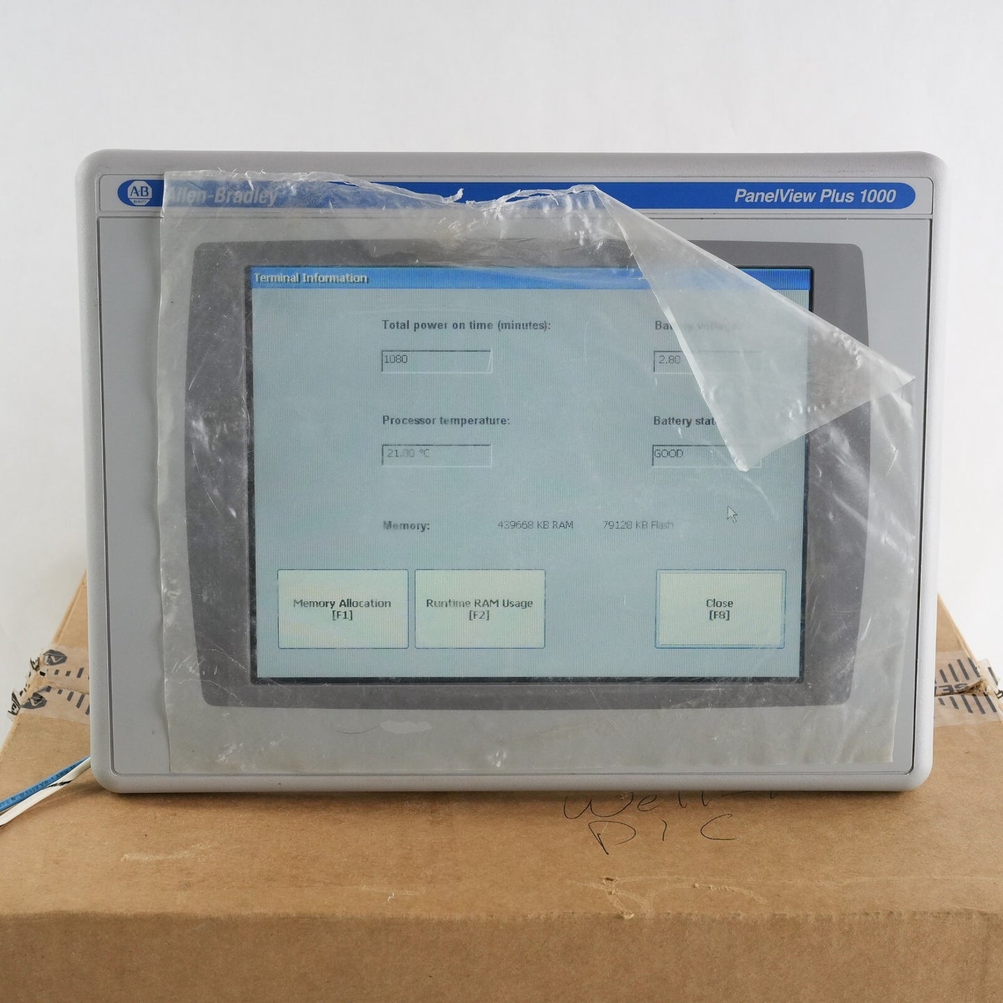 Allen Bradley 2711P-T10C4D8 /A PanelView Plus 1000 2711P-RP8D /B + 2711P-RDT10C