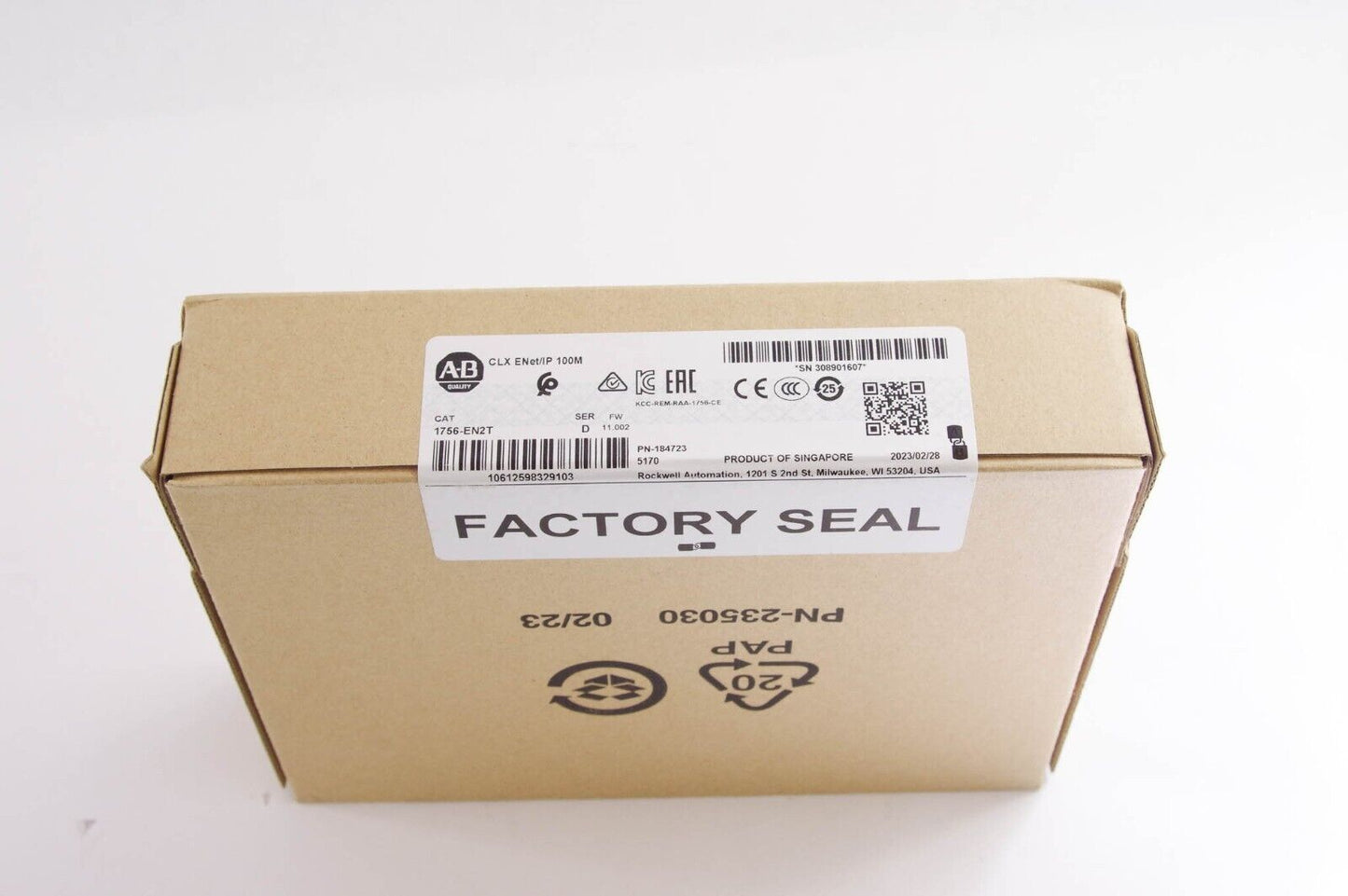 Allen Bradley 1756-EN2T / 1756EN2T Ser D ControlLogix ENet/IP 100M