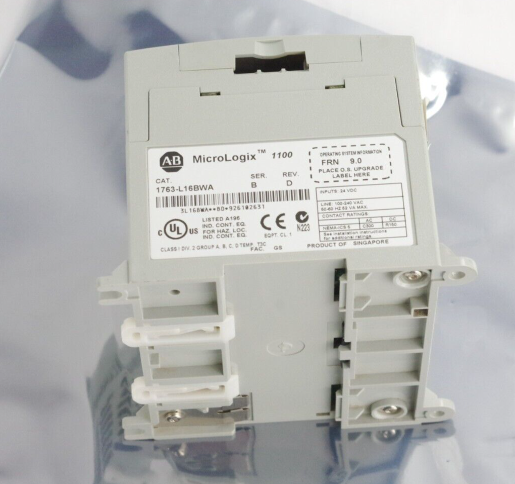 Allen Bradley 1763-L16BWA 1100 Ser B Rev D MicroLogix 16-Pt. I/O Controller