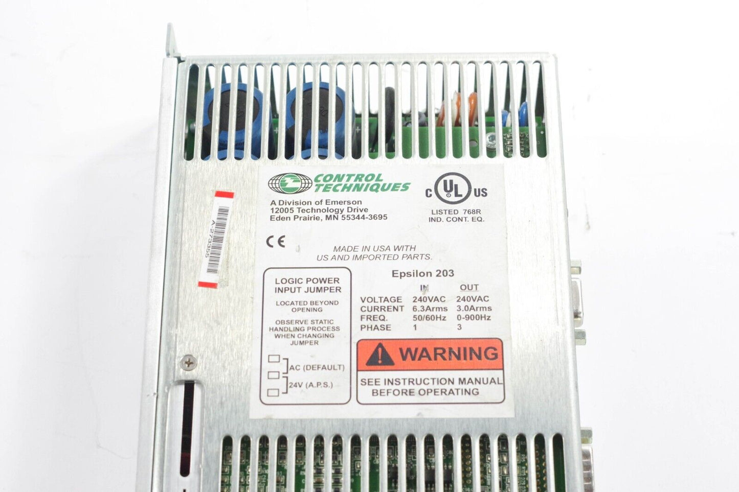 Emerson Control Techniques Epsilon EI-DN-203 / EI-DN-203-00-000 960577-01 Rev A4