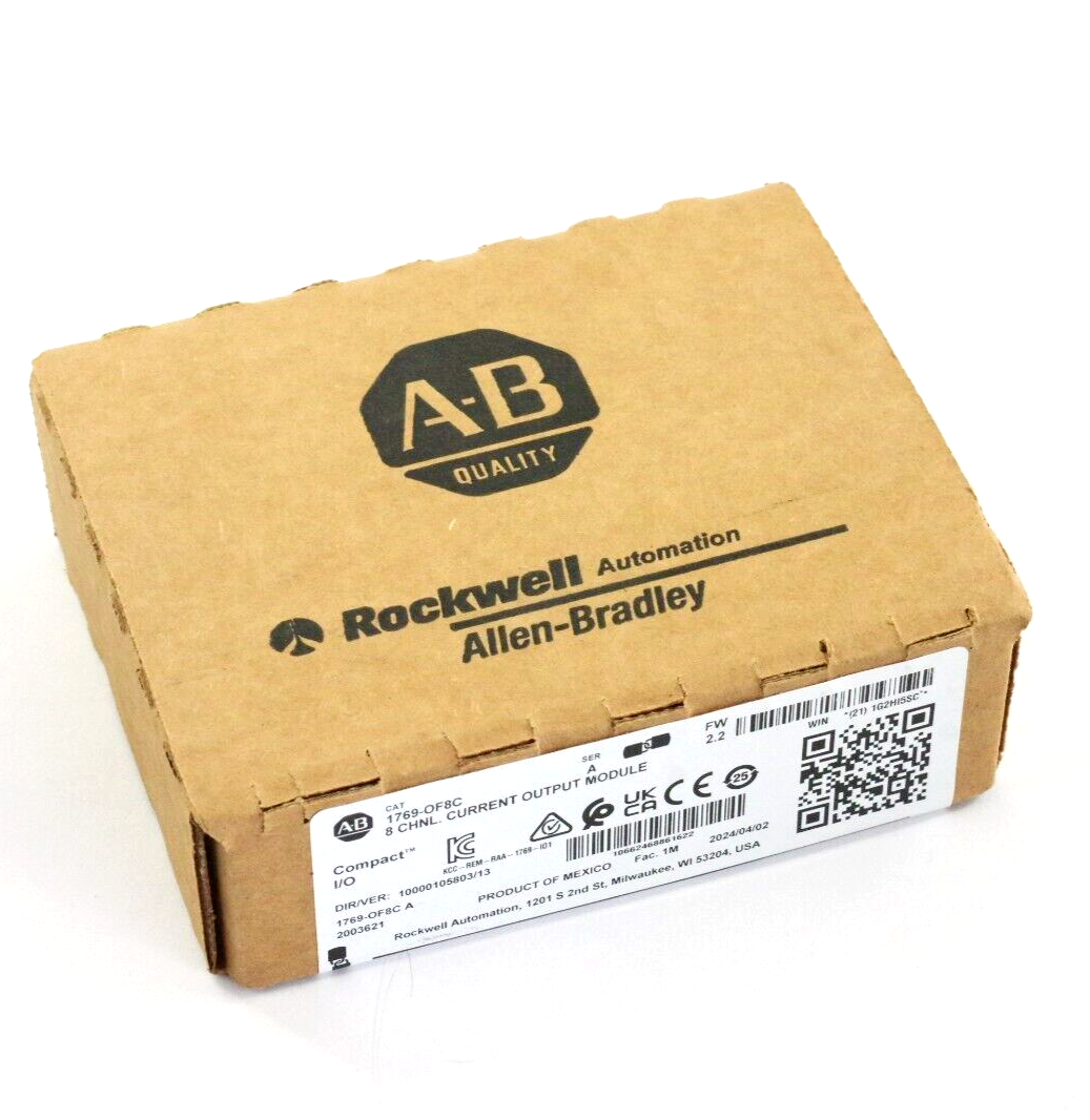 Allen Bradley 1769-OF8C /A CompactLogix 8 Pt Current Module - Sealed Surplus