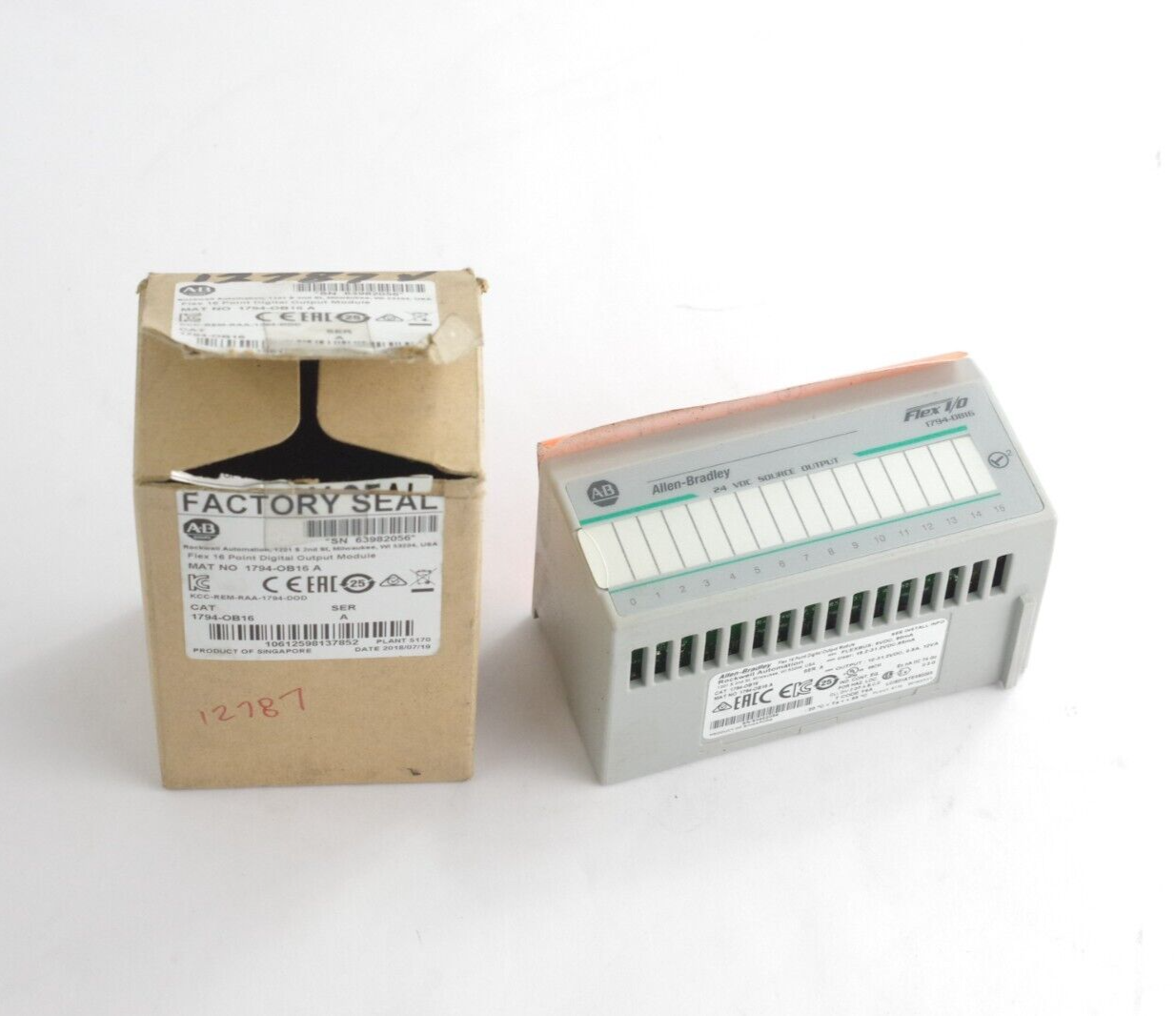 Allen Bradley 1794-OB16 Ser A Flex 16-Point Digital Output Module - Open Box