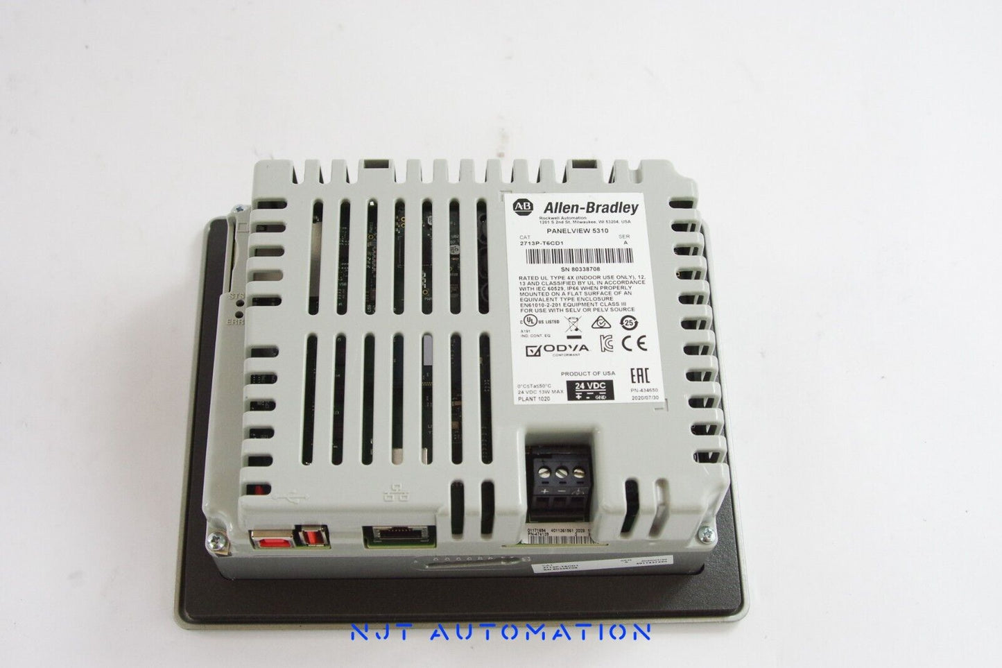 2020 Allen Bradley 2713P-T6CD1 Panel View 5310 Operator Interface Ser A