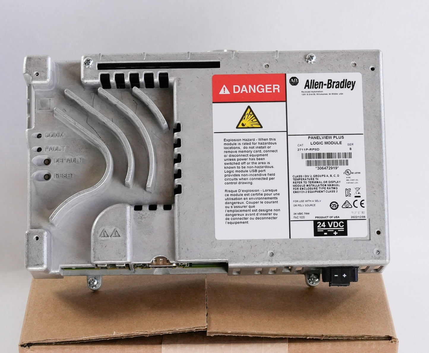 Allen Bradley 2711P-RP8D /B PanelView Plus Logic Module 2022 - Refurbished
