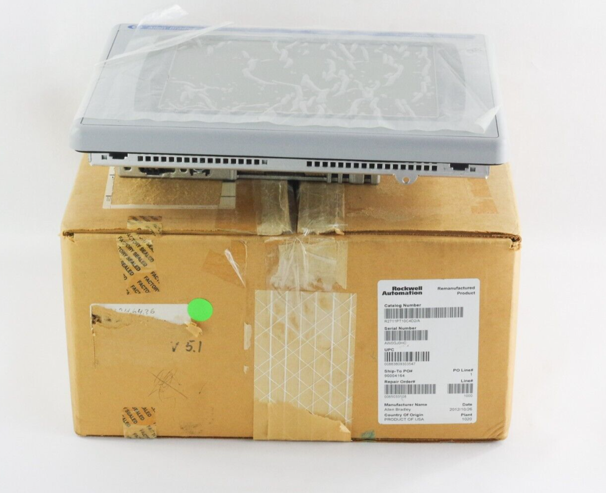 Allen Bradley 2711P-T10C4D2 PanelView Plus 1000 | RDT10C /B 2711P-RP2 G AB Reman