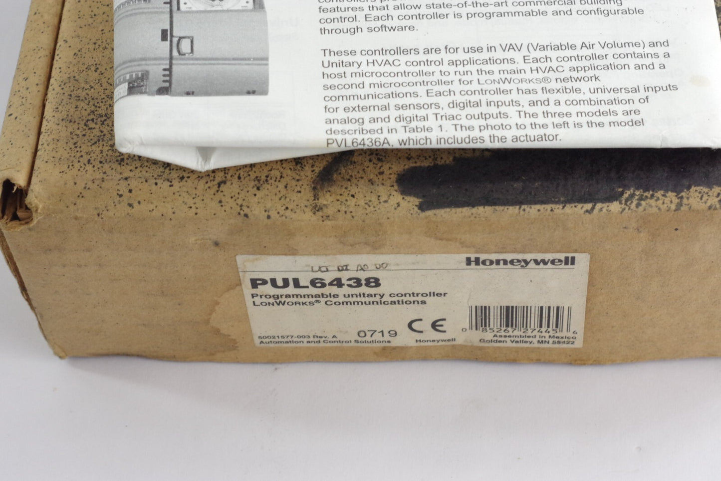 Honeywell PUL6438 Spyder Series Programmable Unitary Controller - Open Box