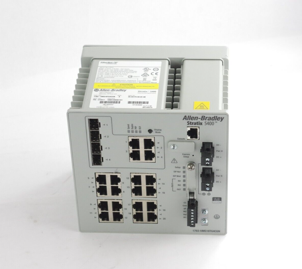 Allen Bradley 1783-HMS16TG4CGN Ser A Stratus 5400 EtherNet IP