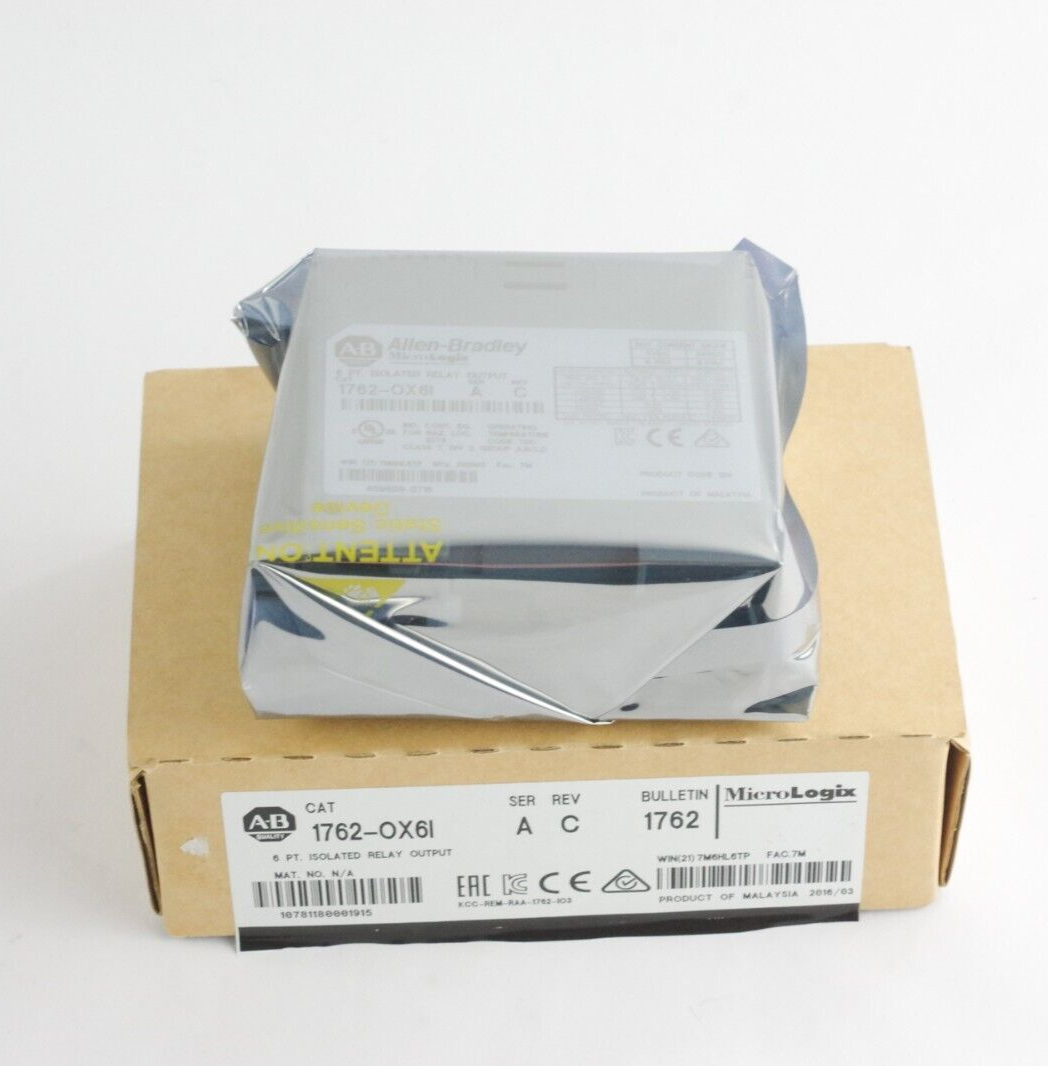 Allen Bradley 1762-OX6I Ser A Rev C 6 Pt Isolated Relay Output Module - Open Box