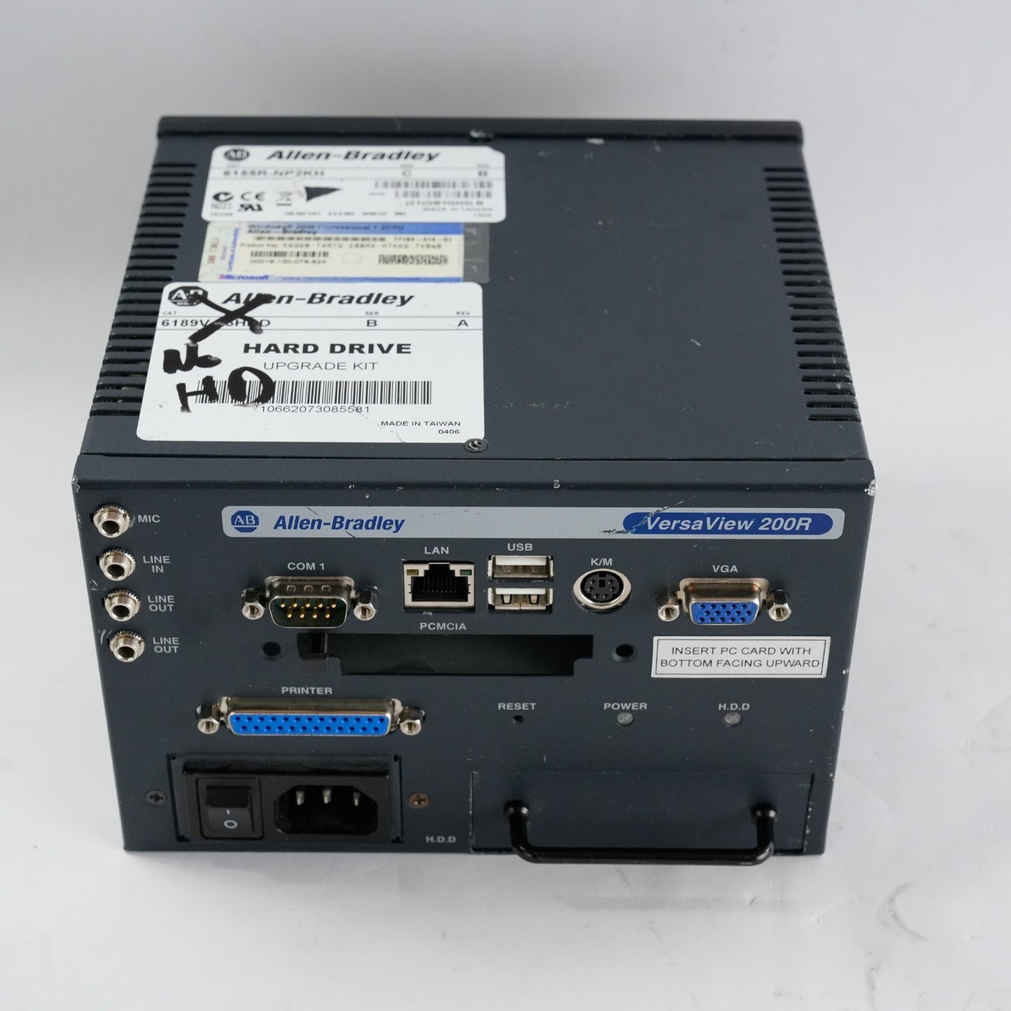 Allen Bradley 6155R-NP2KH /C Rev B 200R Industrial PC 6155RNP2KH - No HDD