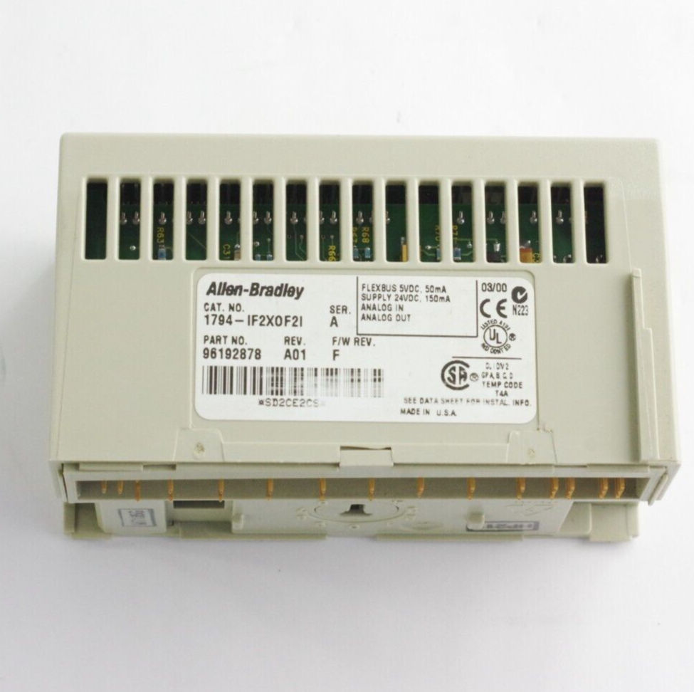 Allen Bradley 1794-IF2X0F2I Ser A F/W REV. F REV A01 Flex I/O Isolated Analog