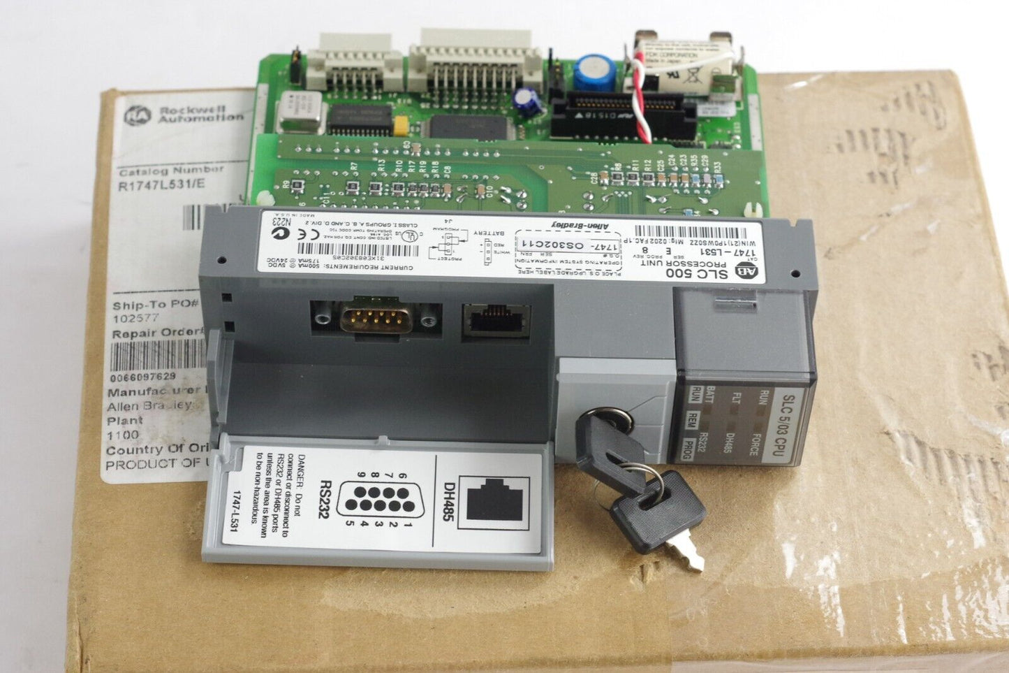 Allen Bradley 1747-L531 /E Processor Module 1747L531 AB Remanufactured (Genuine)
