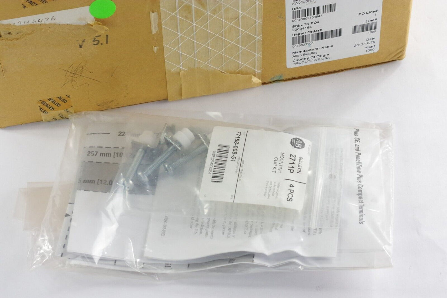 Allen Bradley 2711P-T10C4D2 PanelView Plus 1000 | RDT10C /B 2711P-RP2 G AB Reman