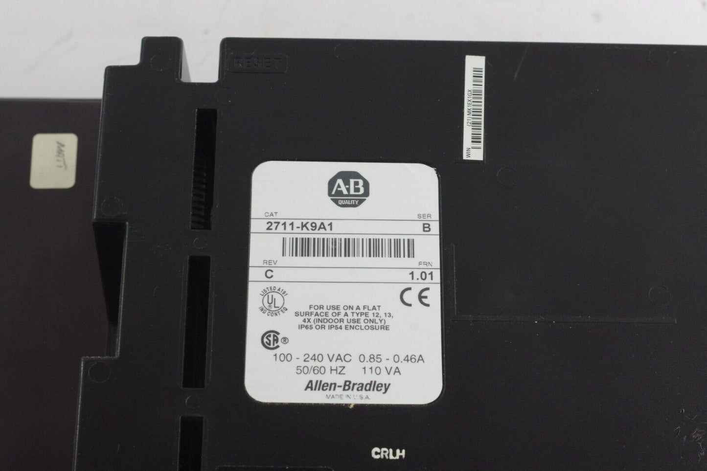 Allen Bradley 2711-K9A1 Series B Rev C FRN 1.01 Panelview 900 Terminal