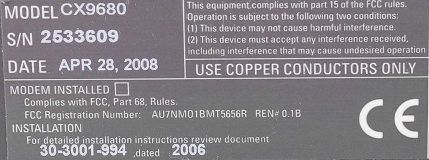 Schneider Electric CX9680 Andover Continuum NetController II Module