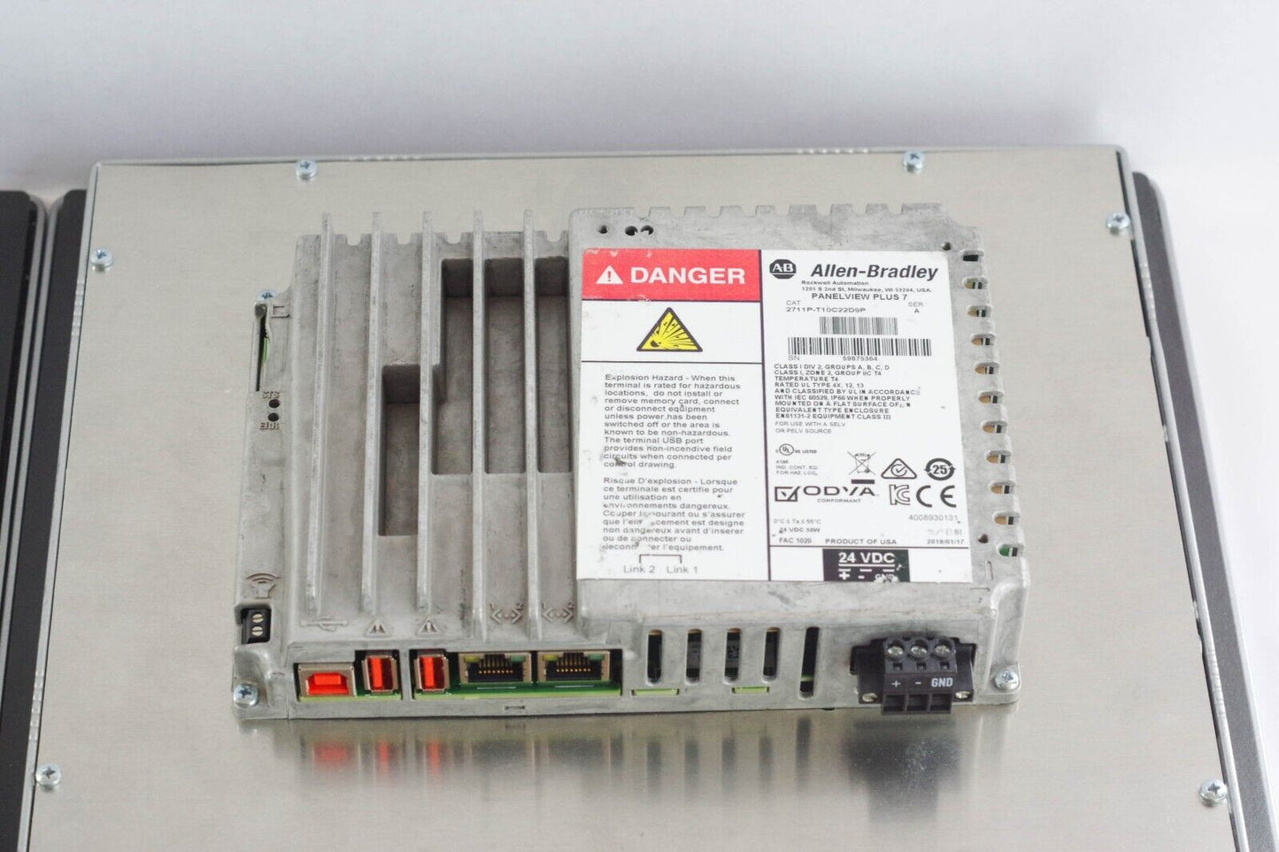 Allen Bradley 2711P-T10C22D9P Ser A PanelView Plus 7 - 0 Hours Runtime
