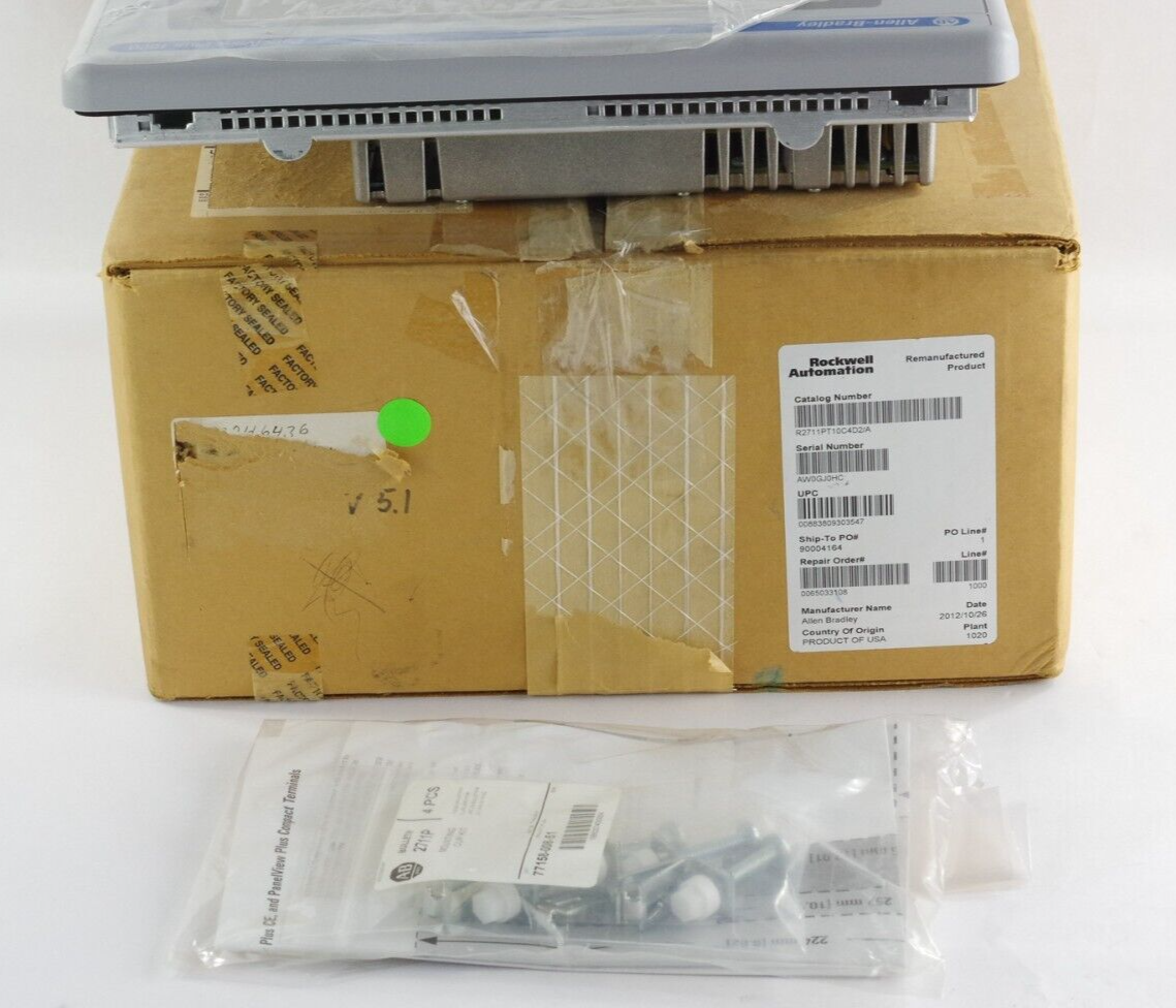 Allen Bradley 2711P-T10C4D2 PanelView Plus 1000 | RDT10C /B 2711P-RP2 G AB Reman