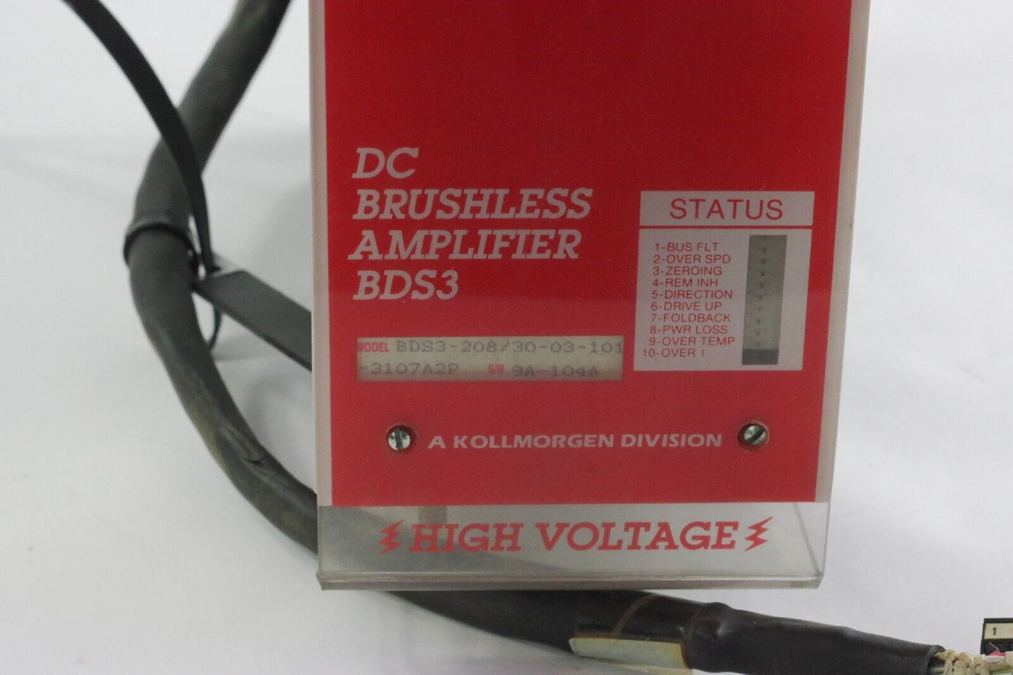 Kollmorgen Industrial Drives ID DC Amplifier BDS3-208/30-03-101-3107A2P BDS3-208