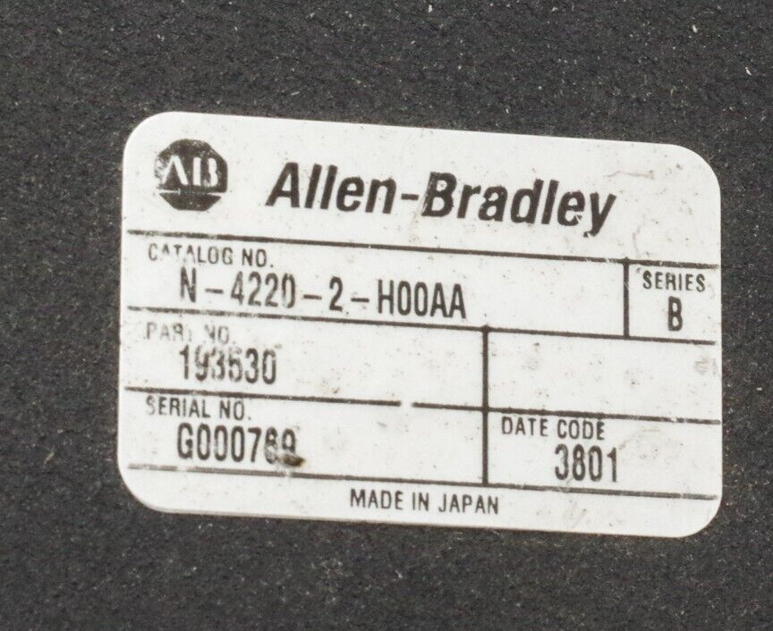 Allen Bradley N-4220-2-H00AA Ser B Servomotor 193530