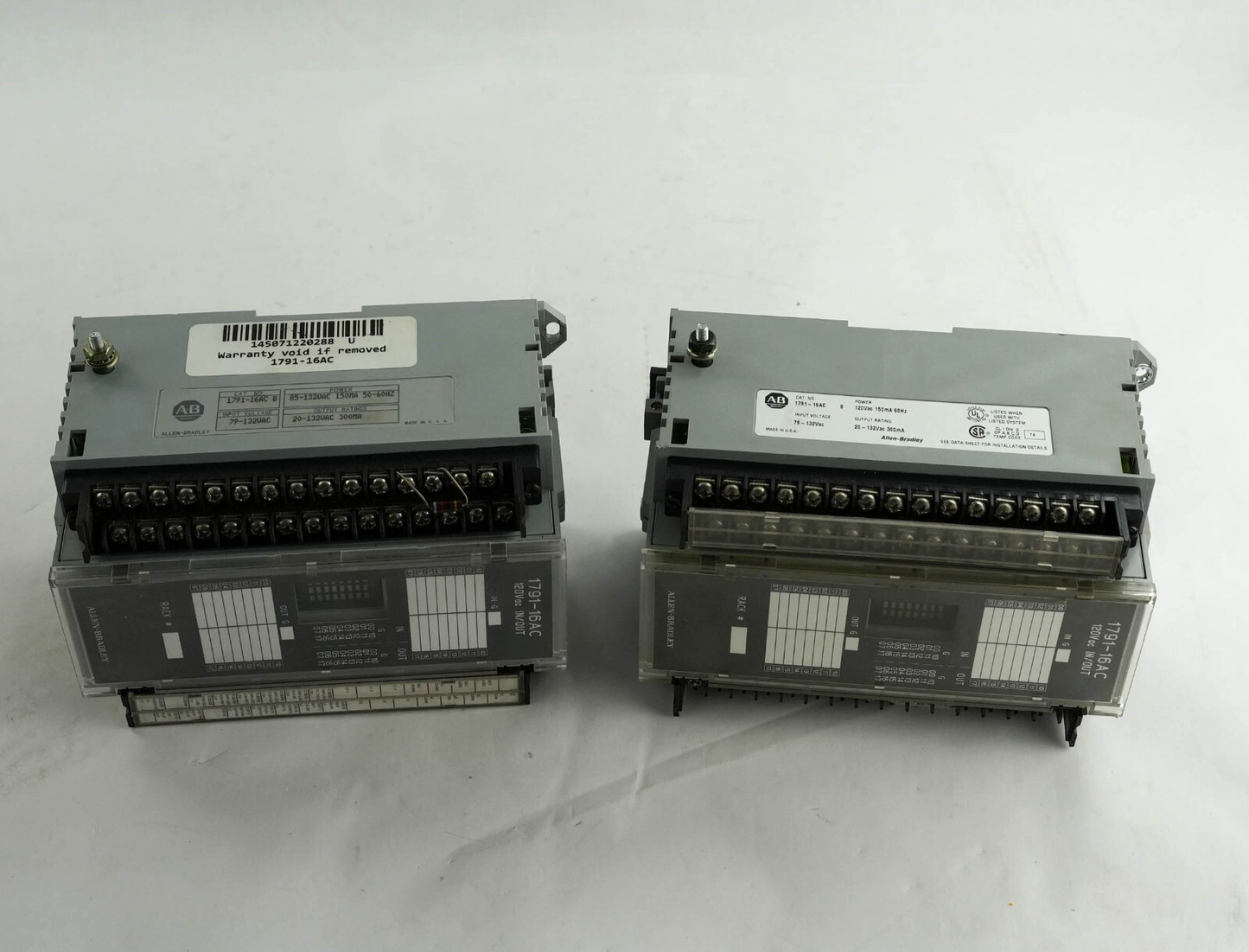 Allen Bradley 1791-16AC /B Block I/O Module 120V AC 16 Input / 16 Output