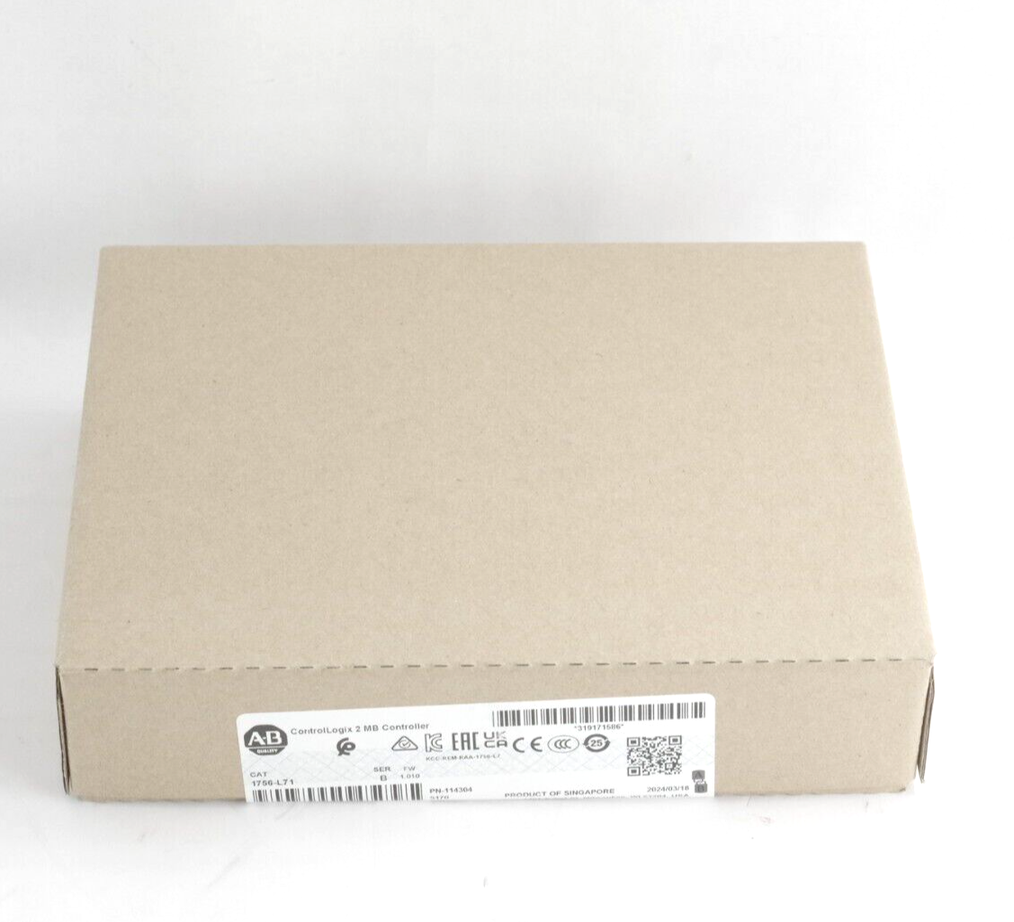 2024 Allen Bradley 1756-L71 Ser B ControlLogix Logix5571 2MB Controller Sealed