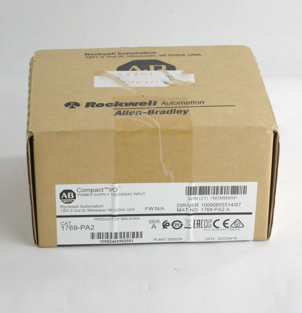 Allen Bradley 1769-PA2 Ser A Compact Power Supply Input Module - Sealed Surplus