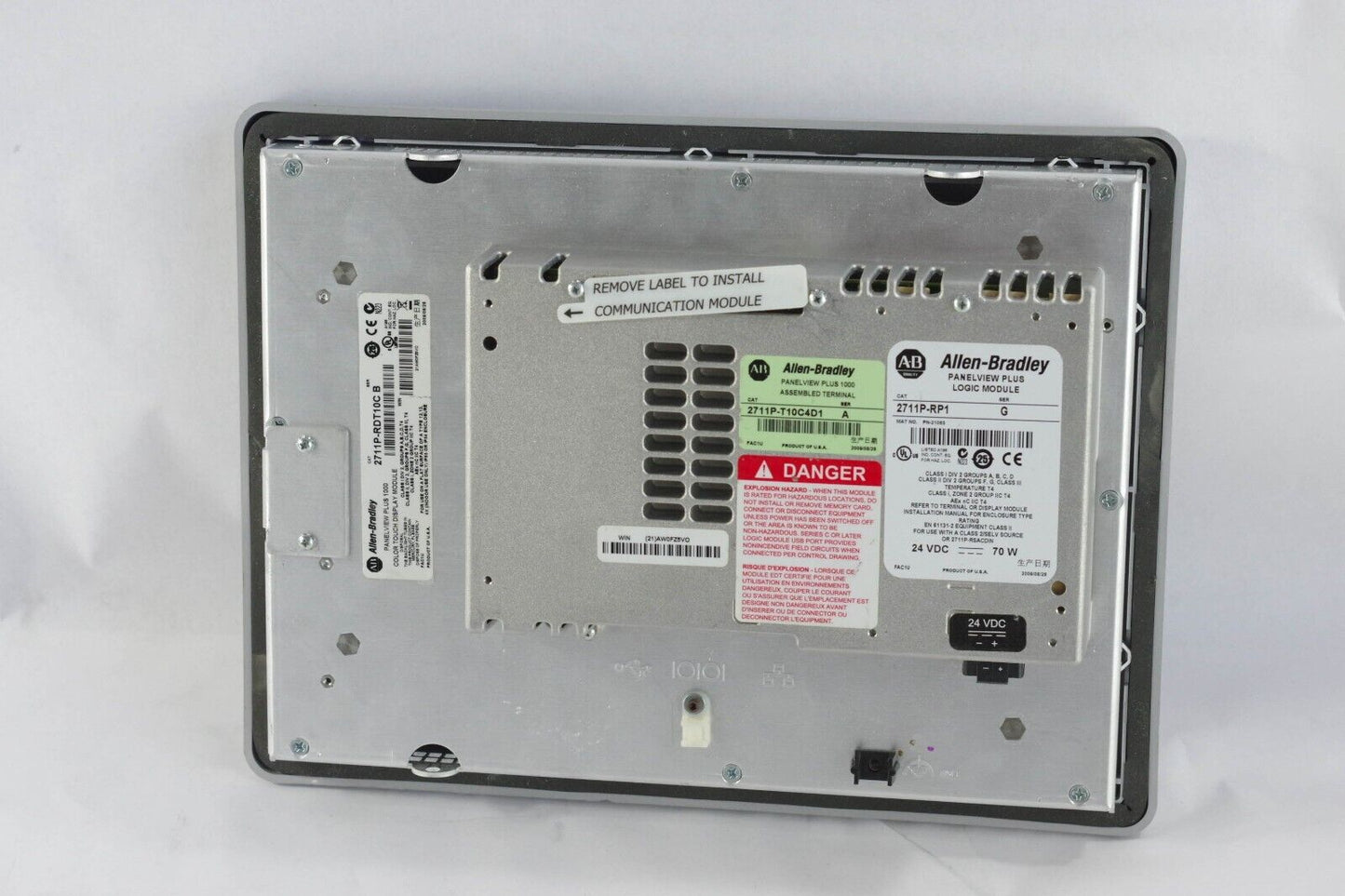 Allen Bradley 2711P-T10C4D1 Panelview Plus 1000 RDT10C /B + RP1