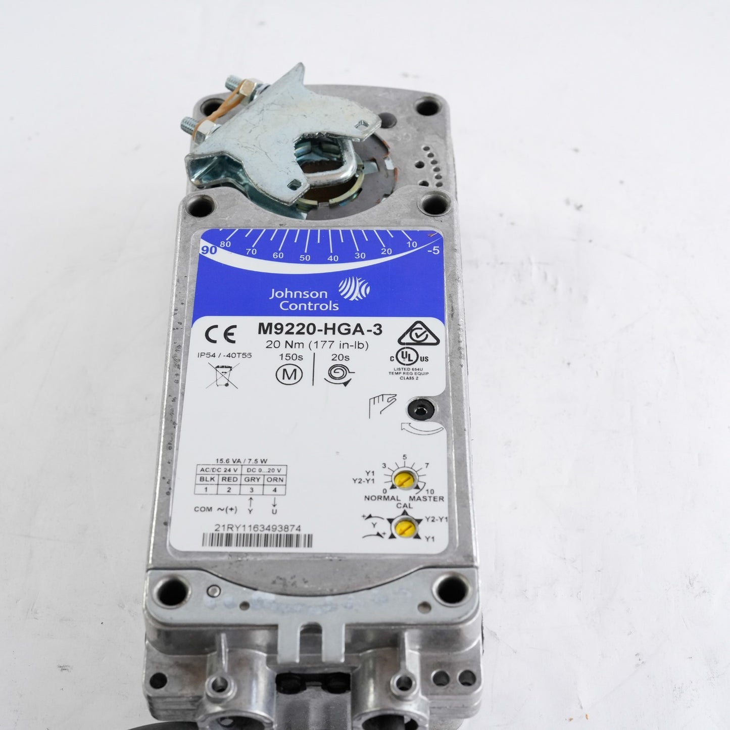 Johnson Controls M9220-HGA-3 24VDC Spring Return Damper Actuator M9220HGA3