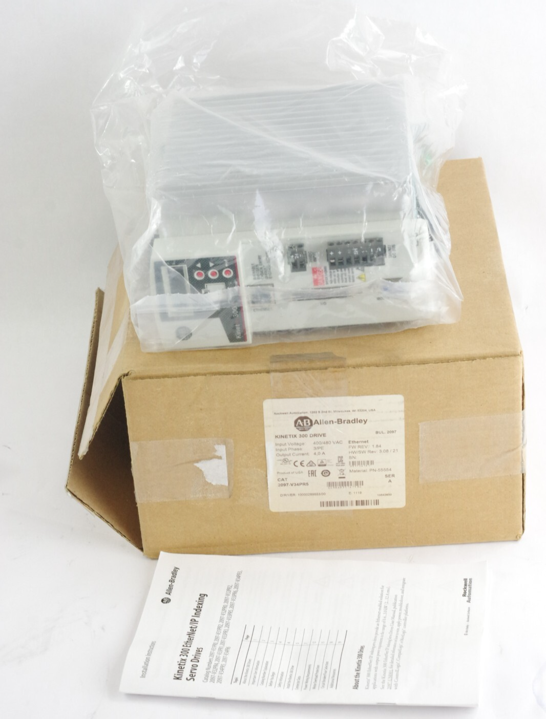 Allen Bradley 2097-V34PR5 /A Kinetix 300 Indexing Servo Drive - Open Box