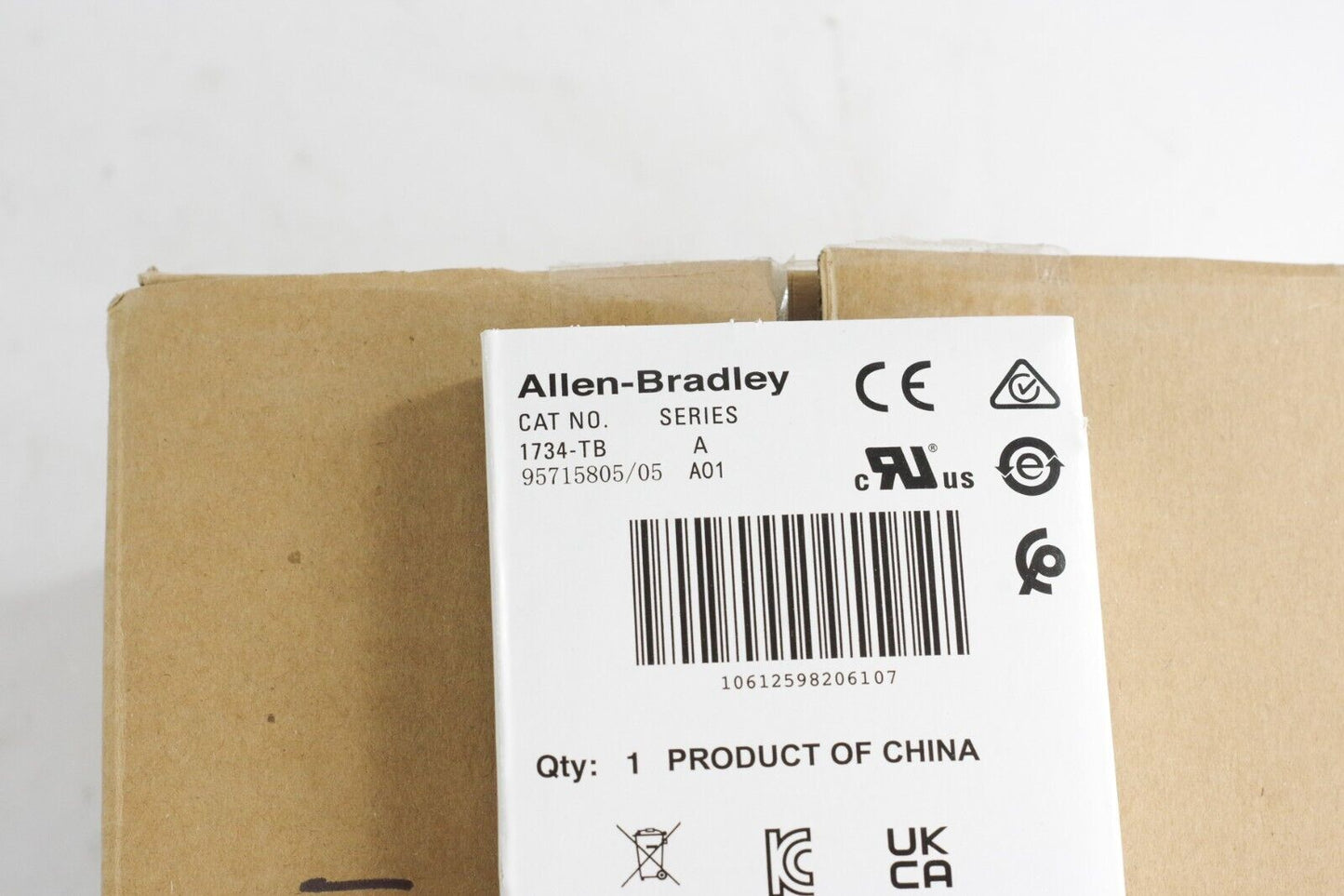 1x 2024 Allen-Bradley 1734-TB Ser A Point I/O Module Terminal Base 1734TB