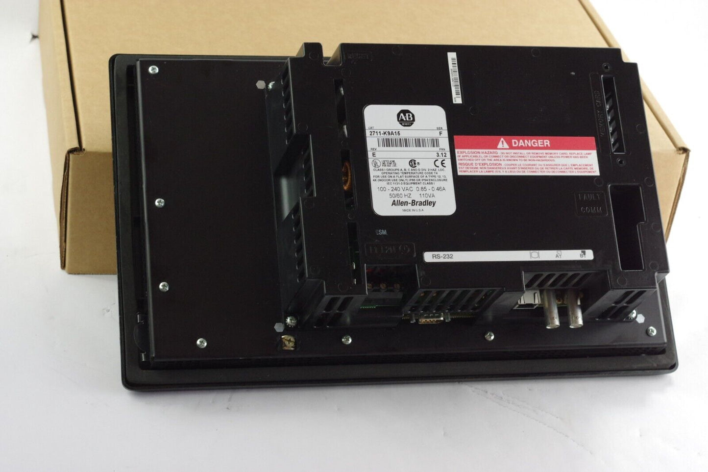 Allen Bradley 2711-K9A15 Ser F Rev E FRN 3.12 Panelview 900 Terminal Refurbished