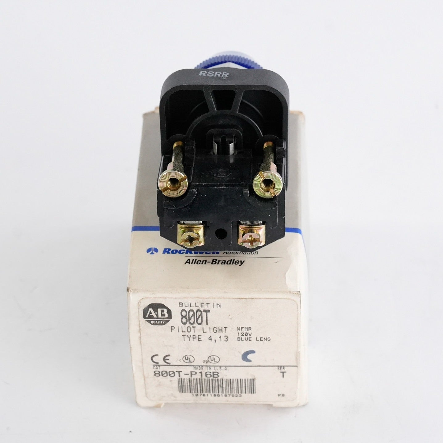Allen Bradley 800T-P16B /T Blue Pilot light 120V 50/60Hz 800TP16B - Open Box