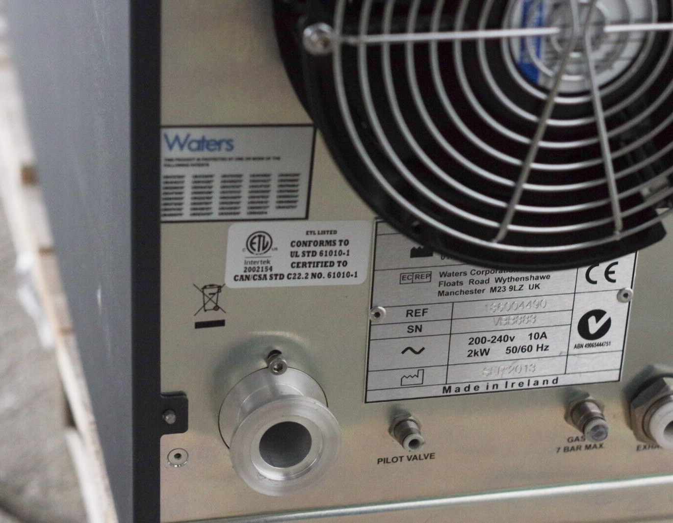 2013 Waters Xevo TQ MS Mass Spectrometer - Untested - For Parts / Repair