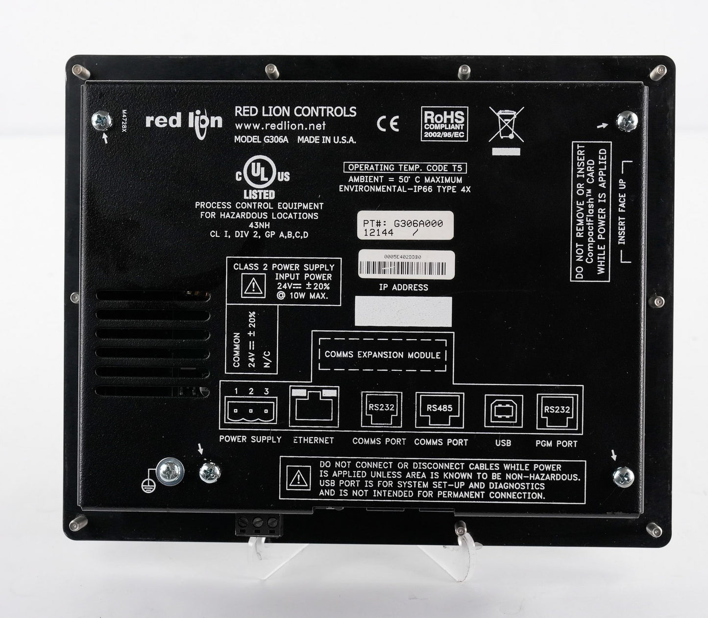 Red Lion Controls G306A000 G3 HMI Operator Interface Display Panel G306A