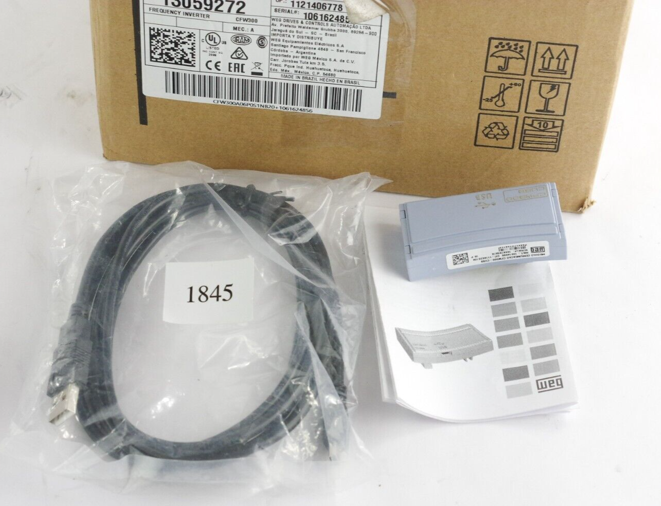 WEG CFW300 Vector Frequency Inverter Drive CFW300A06P0S1NB20