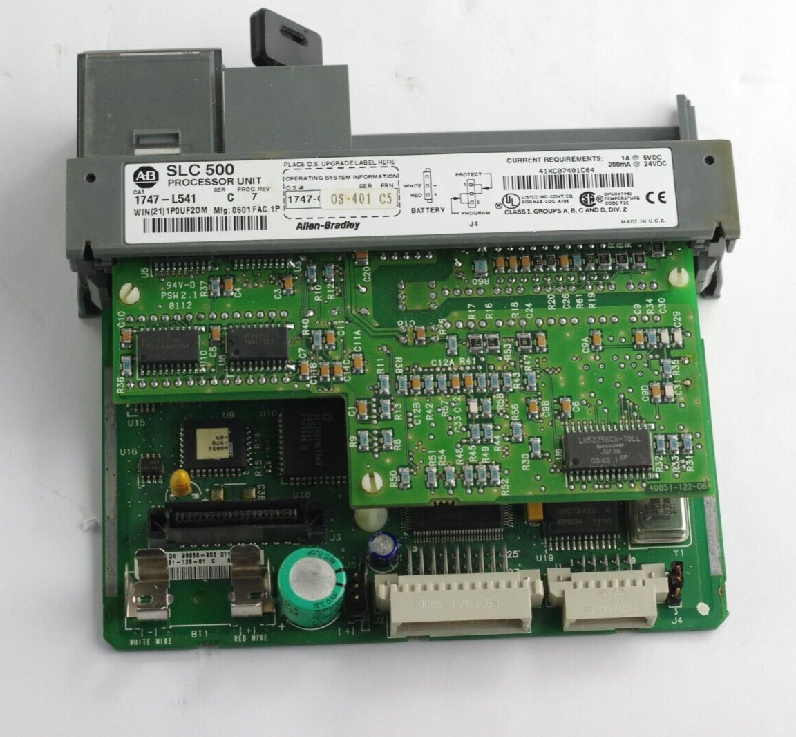 Allen Bradley 1747-L541 Ser C PROC. Rev. 7 SLC 500 Processor Unit