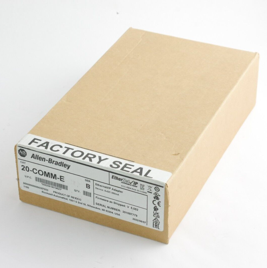 Allen Bradley 20-COMM-E Ser B Interface Adaptor 5vDC 350mA 2022 Sealed Surplus