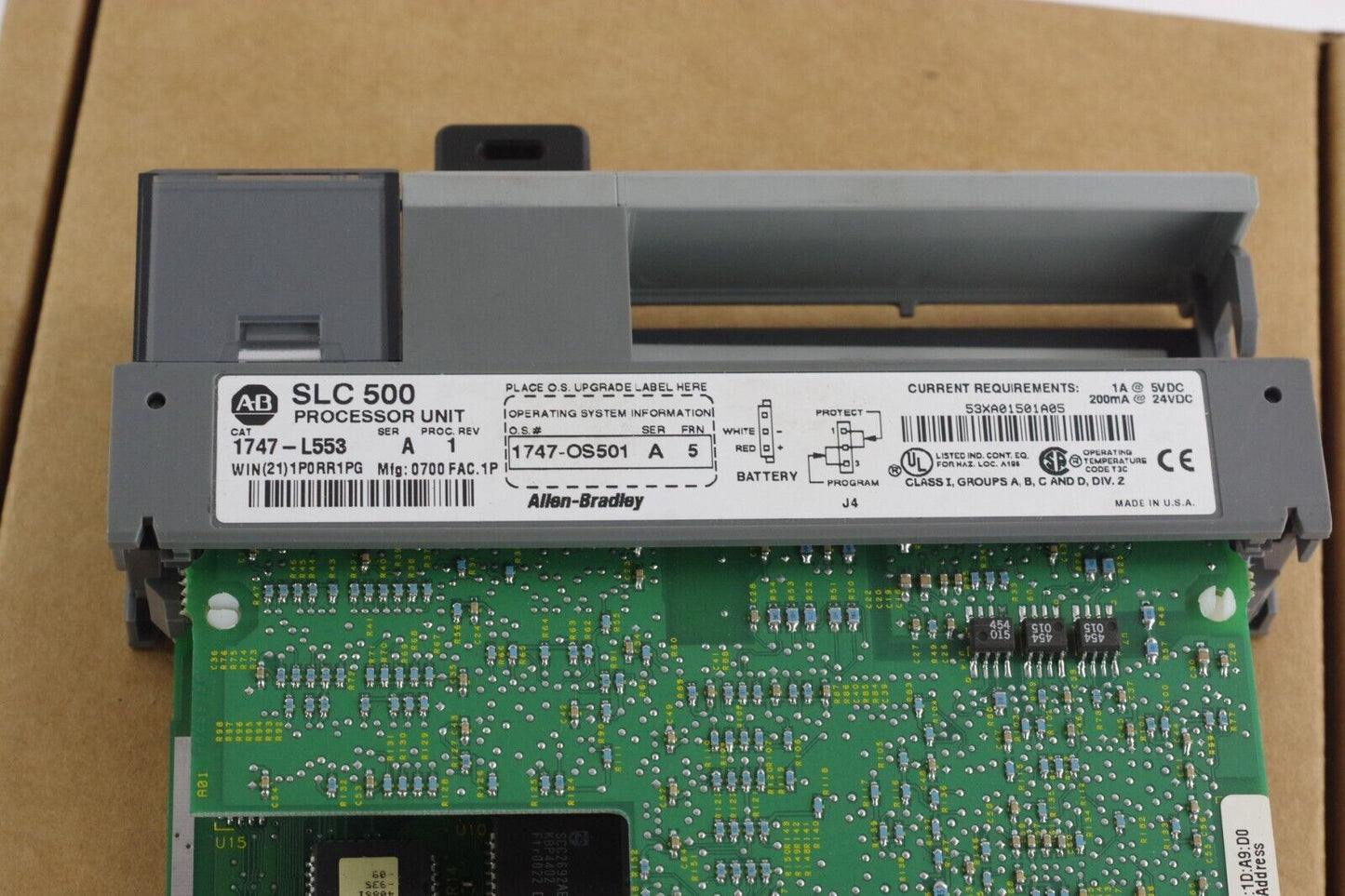 Allen Bradley 1747-L553 Ser A Proc. Rev 1 SLC 500 5/05 Processor Unit + 1 Yr Wty
