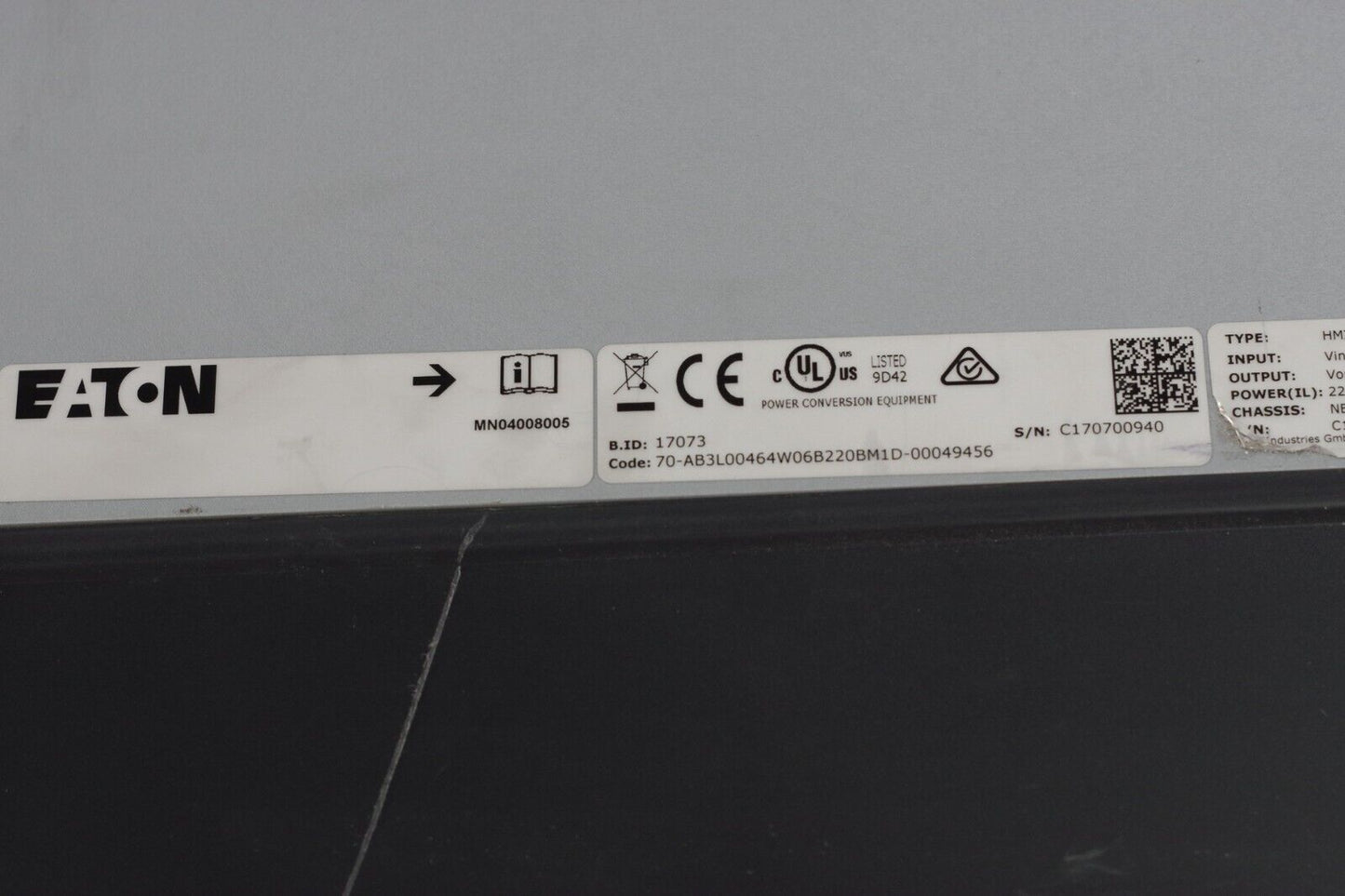 Eaton Corporation HMX34AG04621-N HVAC Drive H-Max Series 30 hp, 46A, 380-480V