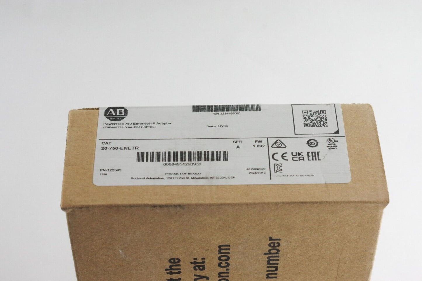 Allen Bradley 20-750-ENETR /A PowerFlex 750 EtherNet/IP Adapter - Sealed Surplus