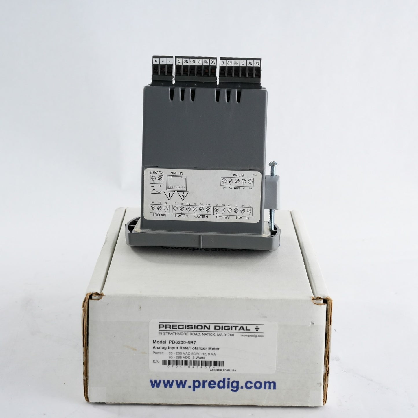 Precision Digital Meter PD6200-6R7 Analog Input Rate/Totalizer Meter - Open Box