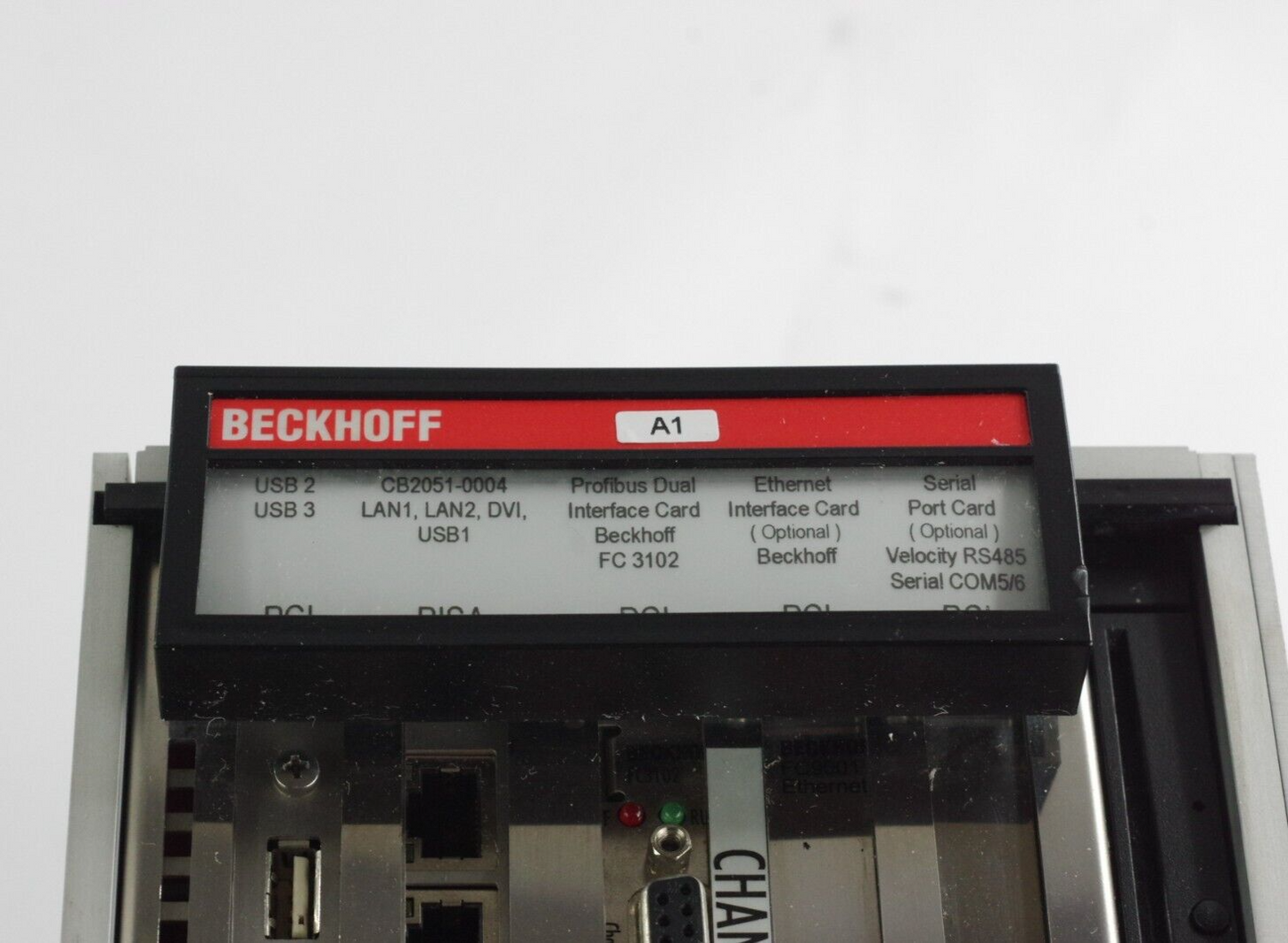 Beckhoff Automation C6350-1017-0040 Control Cabinet 5-Slot Industrial PC 24V DC