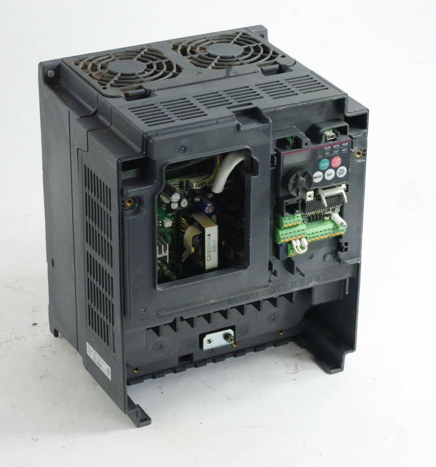 Mitsubishi FR-E740-230SC-EC FREQUENCY INVERTER 3-PH - Missing Covers