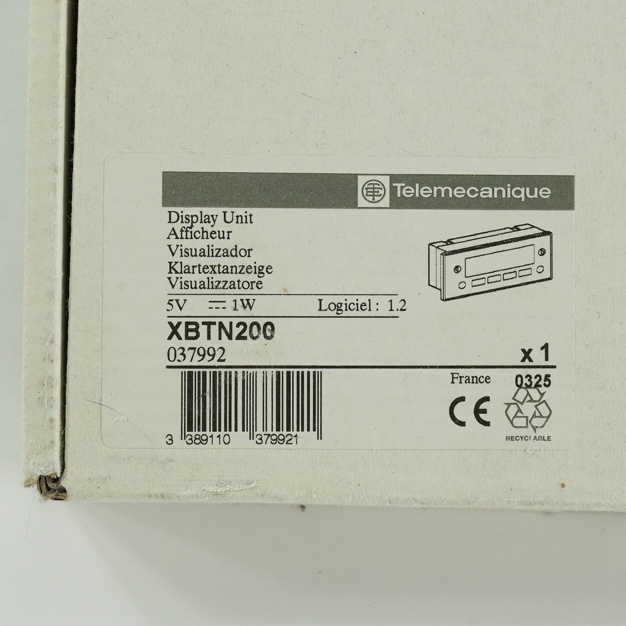 Schneider Electric XBT-N200 Magelis Display Operator Panel - Open Box