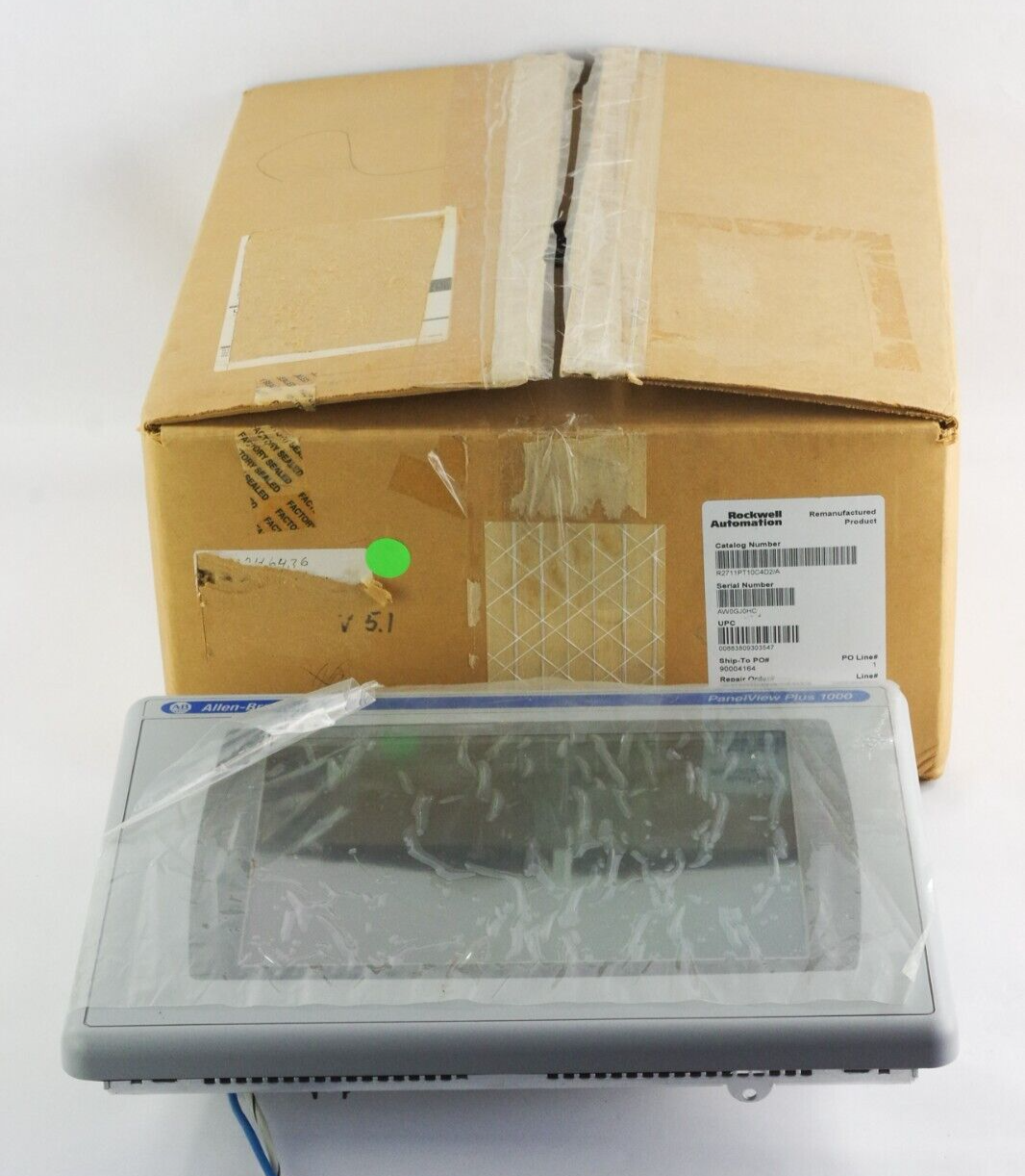Allen Bradley 2711P-T10C4D2 PanelView Plus 1000 | RDT10C /B 2711P-RP2 G AB Reman