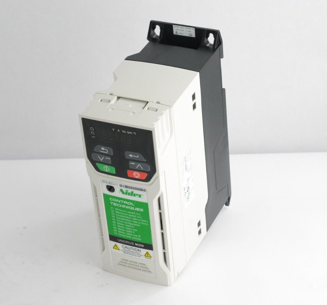 Emerson Nidec M200-021 00056A 1ph 100-120V 1.1kW Inverter / M200-021-00056-A