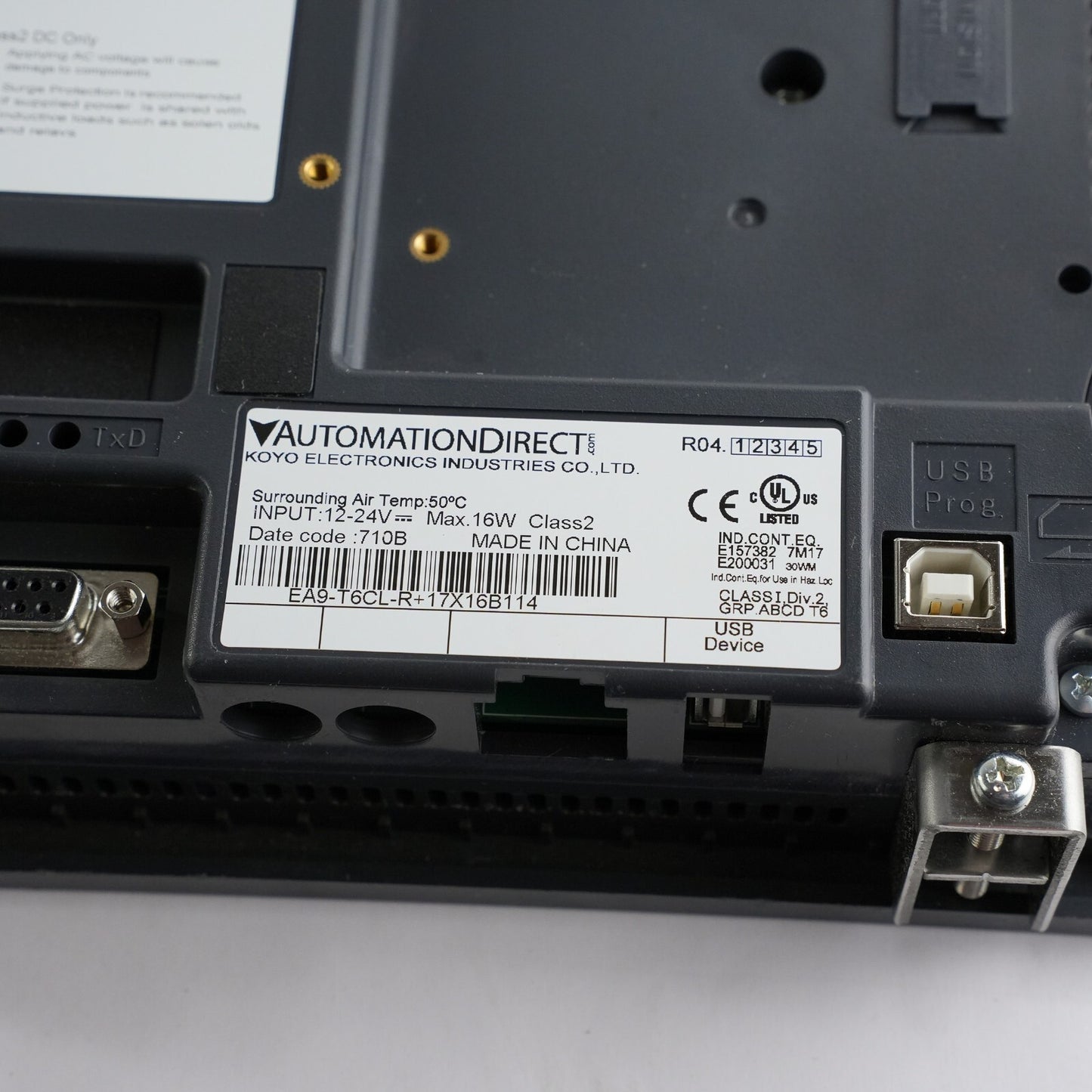 Automation Direct EA9-T6CL-R / EA9-T6CL-R+17X16B114 Operator Interface Display