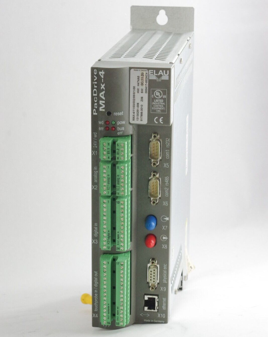 Schneider Electric Elau Pacdrive Servo Controller MAX-4/11/03/032/08/0/1/00 H474
